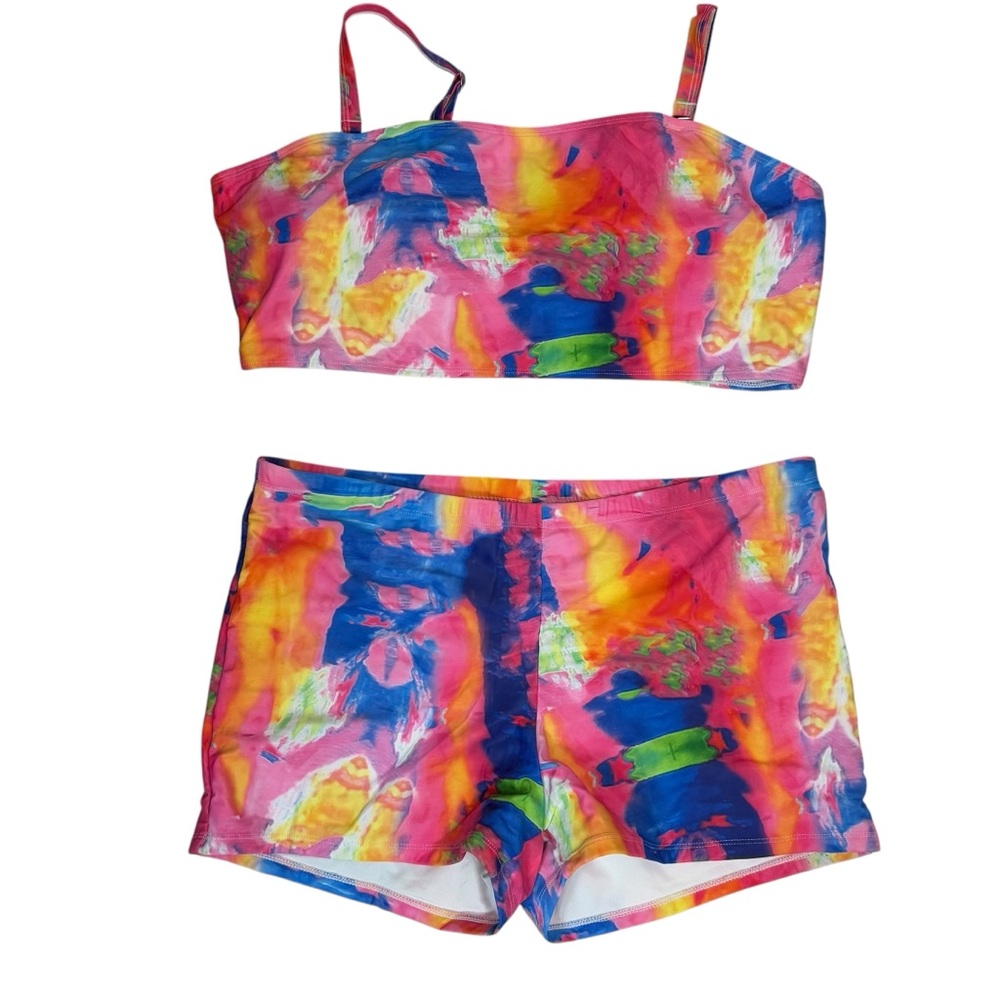 Women’s SHEIN size 4XL Tie Dye bikini‎ set
